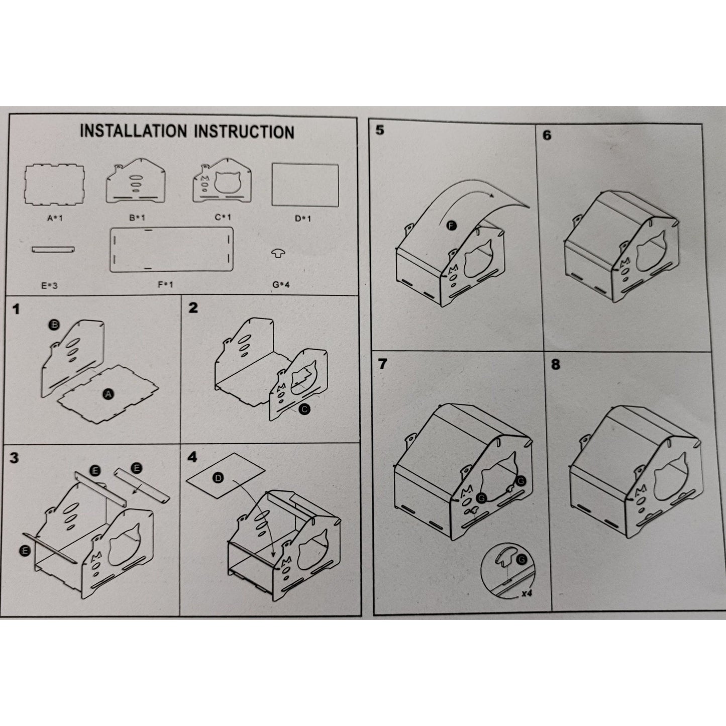 Waneka Mansión Felina, casa para gatos