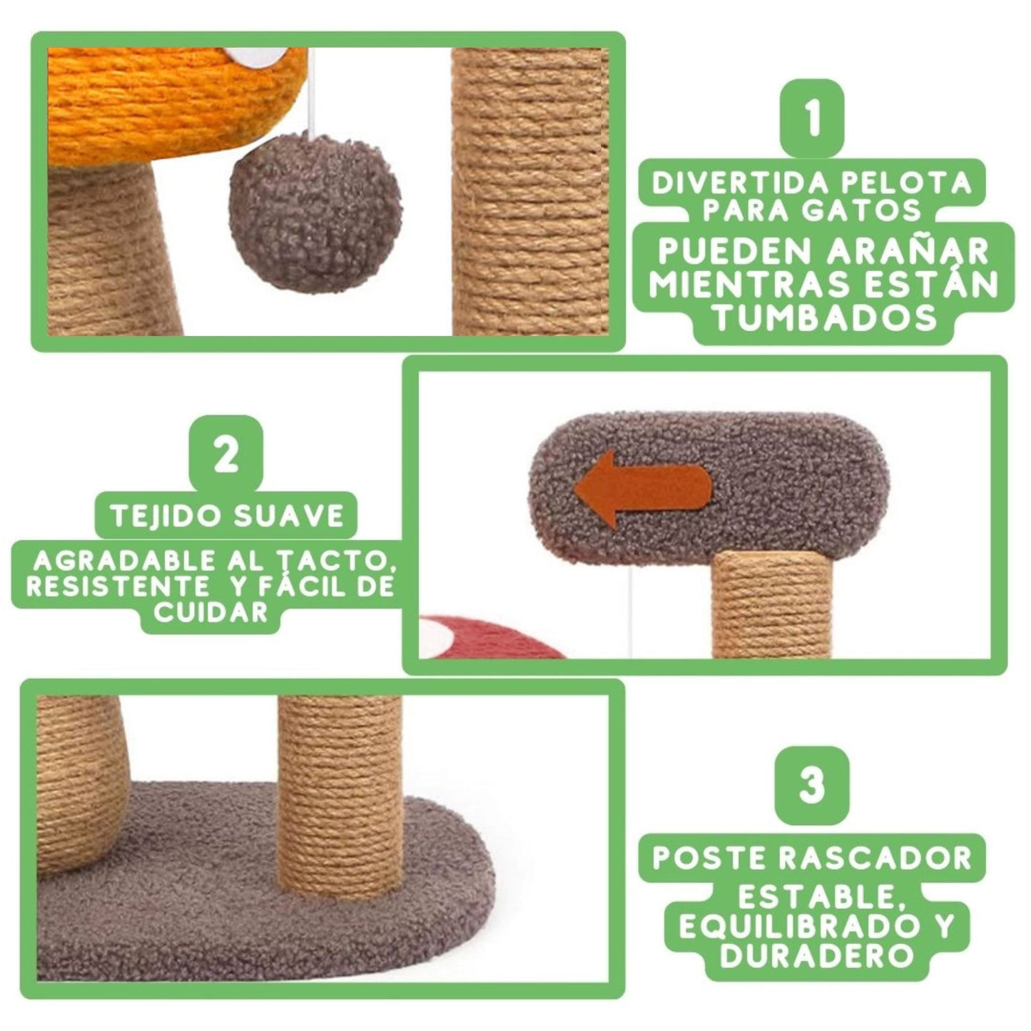Rascador para gatos Seta Angora Orange