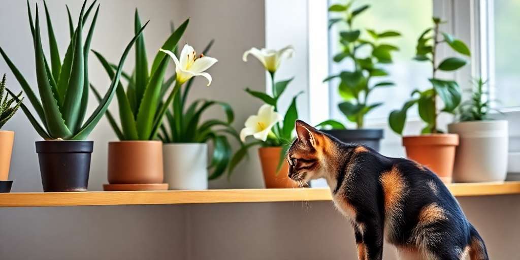 Plantas que debemos evitar tener cerca de nuestros gatos en casa y sus riesgos