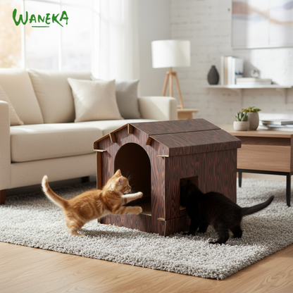 Casa Savanna, casa de cartón para gatos