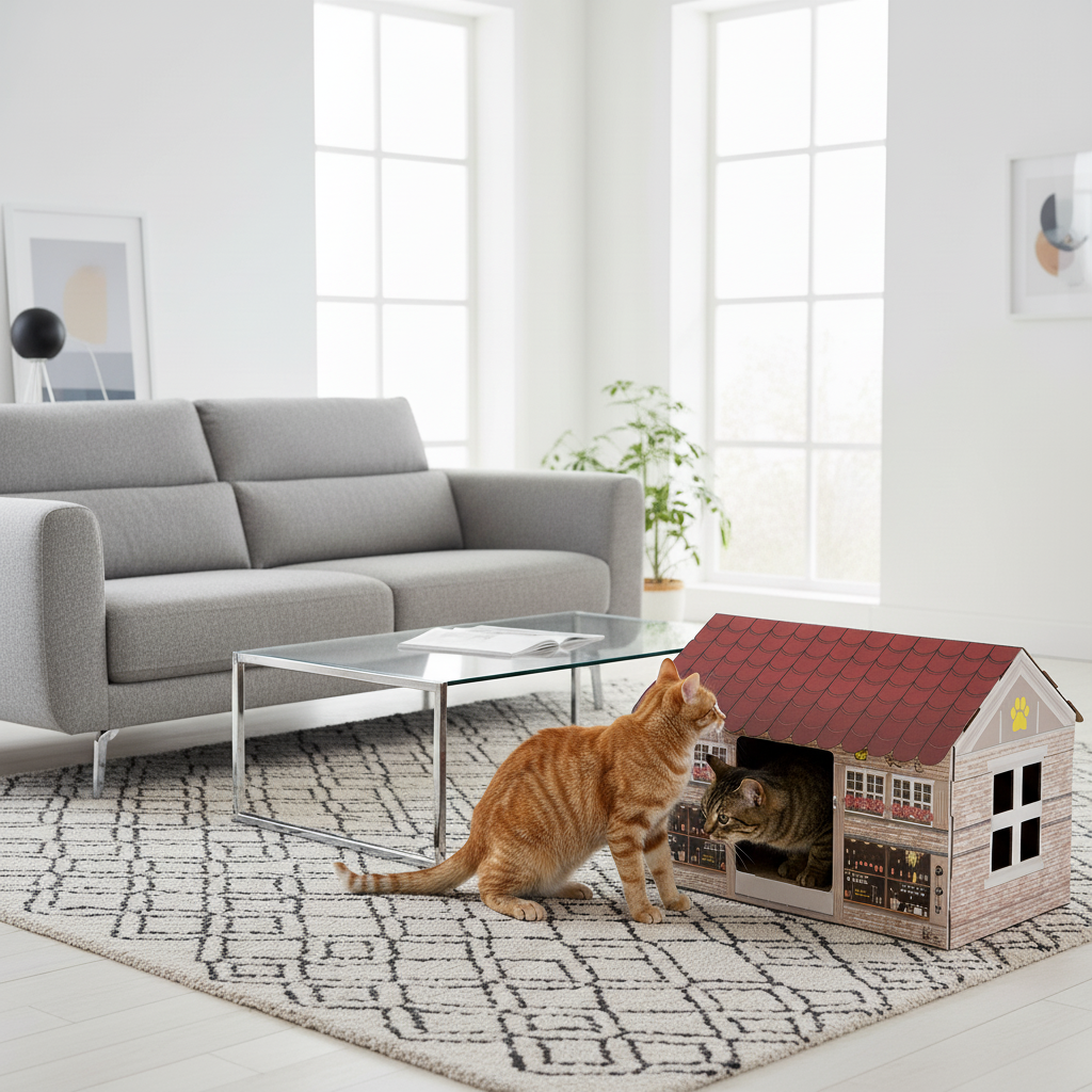 Casita y rascador de cuerda - MIAU Friday