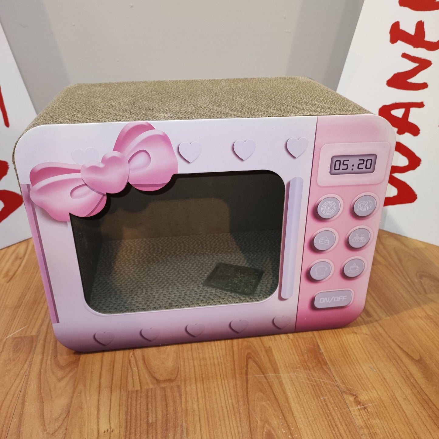 Caja Rascador Gatos Rosa | Caja TV Rascador | Waneka