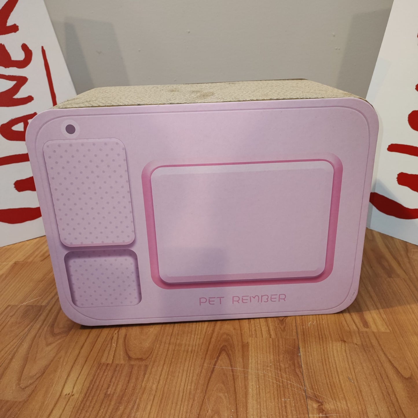 Caja Rascador Gatos Rosa | Caja TV Rascador | Waneka