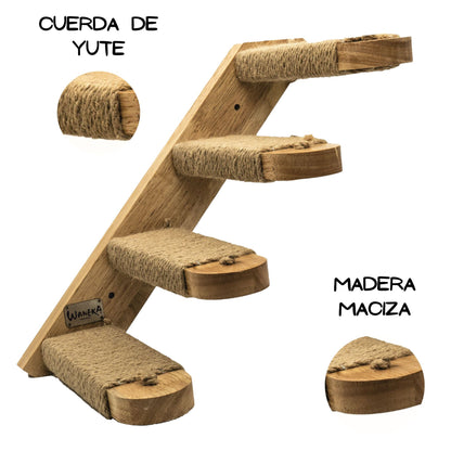 Escalera de pared para gatos
